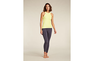 Image of Icebreaker Merino Blend Rib Lotus Tank - Womens, Citrine, Large, IB0A57790ABL