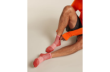 Image of Icebreaker Merino Blend Run+ Ultralight Mini Socks - Mens, Jasper/Plume, Medium, IB0A56VI0FCM