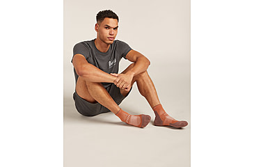 Image of Icebreaker Merino Hike+ Light Mini Socks - Mens, Dusty Clay/Carob, Large, IB0A578N0D7L