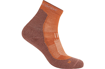Image of Icebreaker Merino Hike+ Light Mini Socks - Men's, Dusty Clay/Carob, Large, IB0A578N0D7L