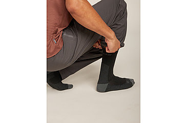 Image of Icebreaker Merino Hike+ Ultralight Crew Socks - Mens, Black/Obsidian, Large, IB0A578Q0FBL