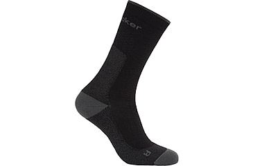 Image of Icebreaker Merino Hike+ Ultralight Crew Socks - Mens, Black/Obsidian, Large, IB0A578Q0FBL