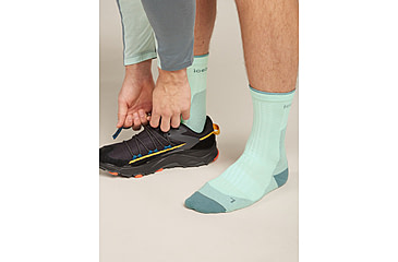 Image of Icebreaker Merino Hike+ Ultralight Crew Socks - Men's, Mint/Blue Ash, Medium, IB0A578Q0FAM