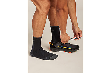 Image of Icebreaker Merino Hike+ Ultralight Quarter Socks - Mens, Black/Obsidian, Large, IB0A578R0FBL