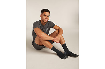 Image of Icebreaker Merino Hike+ Ultralight Quarter Socks - Mens, Black/Obsidian, Large, IB0A578R0FBL