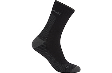 Image of Icebreaker Merino Hike+ Ultralight Quarter Socks - Men's, Black/Obsidian, Large, IB0A578R0FBL