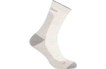 Image of Icebreaker Merino Hike+ Ultralight Quarter Socks - Mens, Ecru Hthr/Alloy, Large, IB0A578R0GLL