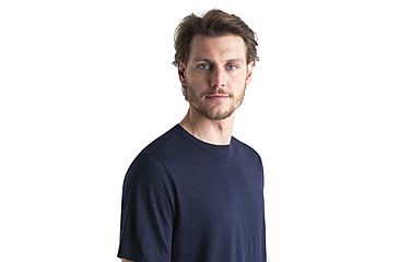 Image of Icebreaker Merino Linen SS T-Shirt - Mens, Midnight Navy, Small, IB0A56OQ401S