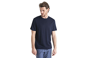 Image of Icebreaker Merino Linen SS Tee - Mens, Midnight Navy, Extra Large, IB0A56OQ401XL