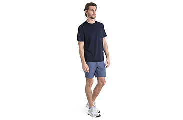 Image of Icebreaker Merino Linen SS Tee - Mens, Midnight Navy, Extra Large, IB0A56OQ401XL