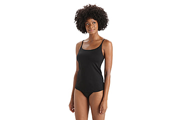Image of Icebreaker Merino Siren Bra Cami Singlet - Women's, Black, Extra Small, IB0A56BL001XS