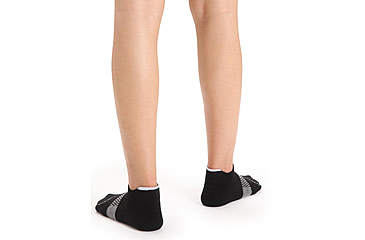 Image of Icebreaker Multisport Light Micro Socks - Womens, Black/Snow/Metro Heather, Small, IB105128377S