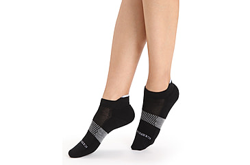 Image of Icebreaker Multisport Light Micro Socks - Women's, Black/Snow/Metro Heather, Small, IB105128377S