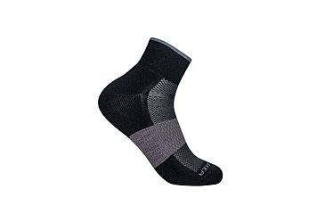 Image of Icebreaker Multisport Light Mini Socks - Men's, Black/Snow/Metro Heather, Extra Large, IB105132377XL