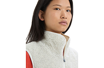 Image of Icebreaker RealFleece Merino High Pile Vest - Womens, Ecru Heather, Extra Small, IB0A56O1116XS