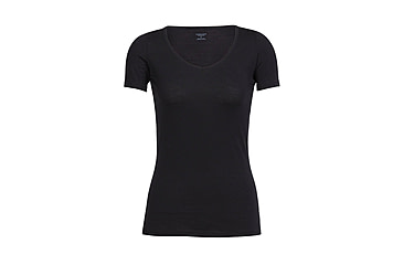 Image of Icebreaker Merino 150 Siren SS Sweetheart - Women's, Black, Extra Small, IB103062001XS