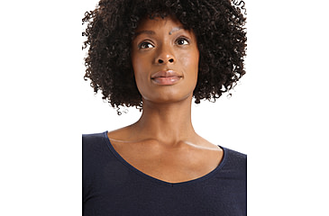 Image of Icebreaker Women Merino 150 Siren LS Sweetheart, Midnight Navy, M, IB103194401M