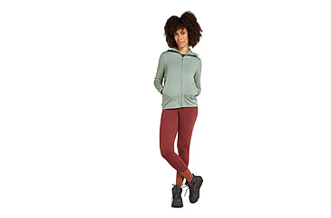 Image of Icebreaker Women Merino 560 Realfleece Elemental LS Zip Hoodie, Moss, L, IBBA56SS01GL