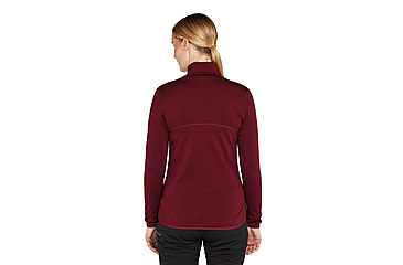 Image of Icebreaker Women Merino 560 Realfleece Elemental LS Zip, Port, M, IBBA56SR01CM