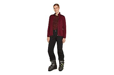 Image of Icebreaker Women Merino 560 Realfleece Elemental LS Zip, Port, M, IBBA56SR01CM