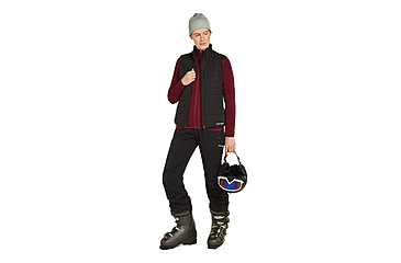 Image of Icebreaker Women Merino 560 Realfleece Elemental LS Zip, Port, M, IBBA56SR01CM