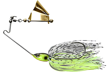 Image of Jackall Lures Jackall Gargle Wire Bait, Black Back Chartreuse, 3/8oz, JGARG38-BLBC