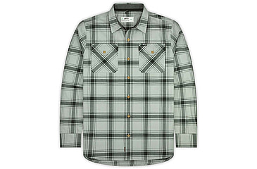 Image of Jetty Mens Breaker Flannel Shirt, Grey, Small, F24BREA-M11002GRY-S