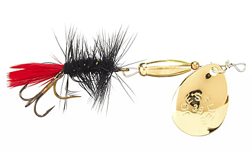 Image of Joe's Flies Super Striker Elite In-Line Spinner Fly, Sz 4, 1/4 oz Black Wooly Worm, B-4121