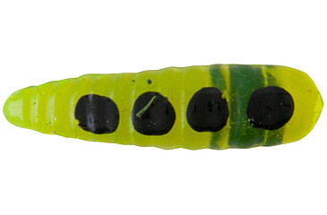 Image of Johnson Nickel Blade Hard Bait, 1/4 oz, 2in / 5cm, Hook Size 4, Nickel Blade, Chartreuse/Black Spots, 1119467