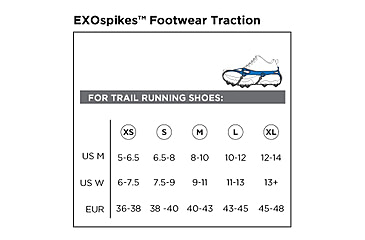 Image of Kahtoola EXOspikes Footwear Traction, Extra Small, Blue, KT10001