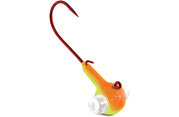 Image of Kalins Fishing Kalin Google Eye Jig, 1/8oz, Chartreuse Orange, GE18-CH/O