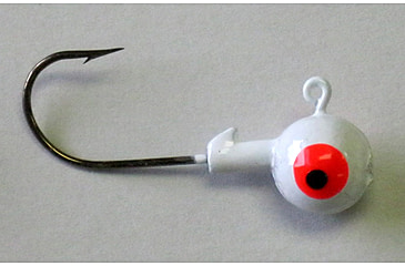 Image of Kalins Fishing Kalin Roundhead Jig, 1/16oz, Size 4 Hook, White, 10/Pack, RH16-5