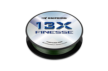 Image of Kast King 13X Finesse Braided Fishing Line, Moss Green, 15 lb/150 yd, KKLIBRDKP13XF150YMG1