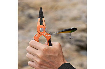 Image of Kast King Gila Aluminum Straight Nose Plier, Burnt Orange, 7.5in, KKTATLSPLR8SALGIBTO