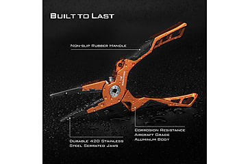 Image of Kast King Gila Aluminum Straight Nose Plier, Burnt Orange, 7.5in, KKTATLSPLR8SALGIBTO