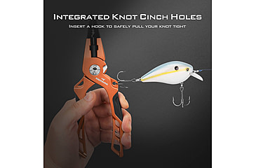Image of Kast King Gila Aluminum Straight Nose Plier, Burnt Orange, 7.5in, KKTATLSPLR8SALGIBTO