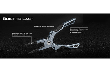 Image of Kast King Gila Aluminum Straight Nose Plier, Burnt Orange, 7.5in, KKTATLSPLR8SALGIBTO