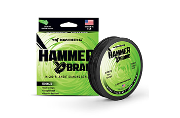 Image of Kast King Hammer Braided Fishing Line, Black, 40 lb/150 yd, KKLIBRDHM150YBK40