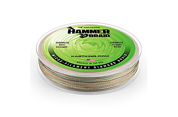 Image of Kast King Hammer Braided Fishing Line, Green Camo, 15 lb/150 yd, KKLIBRDHM150YGC15