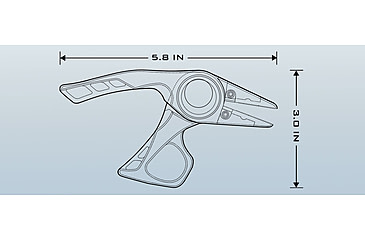 Image of Kast King Micro Gila Plier, Burnt Orange, 6in, KKTATLSPLR6SALMIGIBT