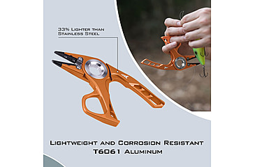 Image of Kast King Micro Gila Plier, Burnt Orange, 6in, KKTATLSPLR6SALMIGIBT