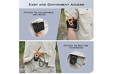 Image of Kast King Micro Gila Plier, Burnt Orange, 6in, KKTATLSPLR6SALMIGIBT