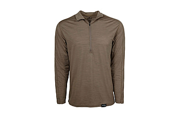 Image of Kings Camo XKG Foundation 150 Merino 1/4 Zip Tee - Mens, Khaki, L, XKG4117-KHK-L