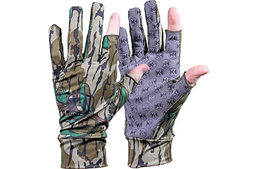 Image of Knight &amp; Hale Run N' Gun Gloves - Mossy Oak, Greenleaf, KHT0212