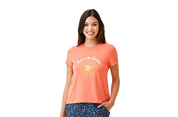 Image of Krimson Klover Aila Solid Short Sleeve Tops - Womens, Live, Medium, S23116P-681-M