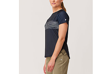 Image of Krimson Klover Tori Short Sleeve Sunshirt - Womens, Stripe Wave, Small, S24601-944-S