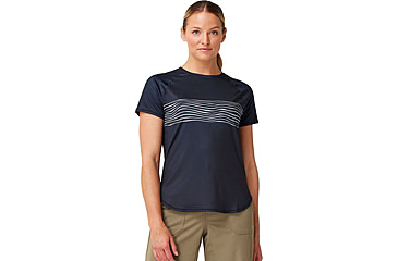 Image of Krimson Klover Tori Short Sleeve Sunshirt - Womens, Stripe Wave, Small, S24601-944-S