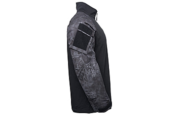 Image of Kryptek Tactical Long Sleeve Zip - Mens, Black/Typhon, 2XL, 19TACZLSBKT7