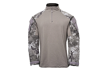 Image of Kryptek Tactical Long Sleeve Zip - Mens, Dark Charcoal/Raid, 2XL, 19TACZLSDCR7