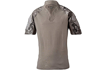 Image of Kryptek Tactical Short Sleeve Rugby - Mens, Coyote/Highlander, Large, 19TACRSSCTH5